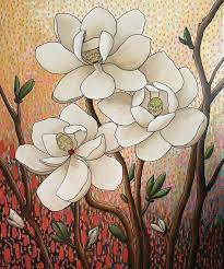 The Painting From The Netflix Show Sweet Magnolias Https Www Instagram Com Cansupo Magnolia Paint Magnolia Wallpaper Flower Painting
