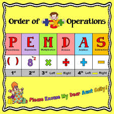 Order Of Operations Pemdas Posters 2 Sizes 8 5 X 11 In 11 X 17 In Order Of Operations Pemdas Common Core Math Fractions