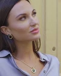 Octagon Ħabbata Earring Pendants, Gold