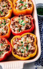 Receta De Pimientos Rellenos In 2020 Good Healthy Recipes Recipes Classic Stuffed Peppers Recipe