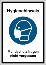 Das handling ist kinderleicht, denn alle. Mundschutz Tragen Nicht Vergessen Hinweisschild Mit Gebotszeichen Fur Hygieneregeln Asr A1 3 2013 Din En Iso 7010 Seton