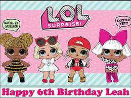 Maybe you would like to learn more about one of these? A4 Lol Surprise Dolls Lol Surprise Dolls Personalised Edible Icing Birthday Cake Topper Buy Online In Angola At Angola Desertcart Com Productid 56929478