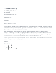 Free Social Worker Resignation Letter Sample - Rezi