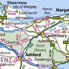 Towns In Kent Map Heritage Maps