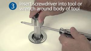 First, determine which end of the wrench will fit inside the drain. How To Use A Brasscraft Tub Drain Remover Youtube