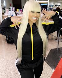 Blac Chyna Real Hair Pin By Ms Samone On Hair Platinum Blonde Hair Chinese Bangs Blonde Hair Black Girls