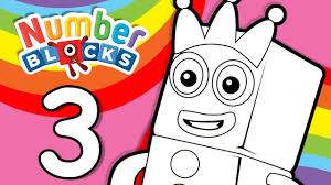Each page contains a scene with different numberblocks for children to colour in.perfect for providing in continuous provision, the colouring pages will provide many learning opportunities for young children. Numberblocks Learn To Count Learn Colors Number Three Counting Lesson And Coloring For Kids Youtube