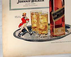 Пару постеров старой рекламы алкоголя. Шотландский виски Johnnie Walker История,Алкоголь,Крепкие напитки,Реклама