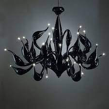 Black Chandelier Lu 11 For A Modern Interior Lighting Design Glass Chandelier Modern Murano Chandelier Murano Glass Chandelier