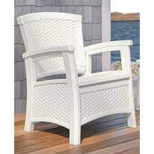 suncast suncast elements white resin patio conversation chair lowes com lounge chair outdoor wicker patio chairs storage chair