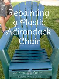 Repainting A Plastic Adirondack Chair Thriving Parents Outdoor Plastic Chairs Plastic Adirondack Chairs Plastic Patio Chairs