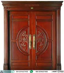 Model pintu utama 2 daun pintu. Model Pintu Buka 2 Ukir Klasik Pintu Depan Panilan Jati Jepara Harga Pintu