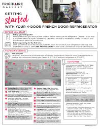 You can change the refrigerator's controls or use the water and ice dispensers. Frigidaire Fg4h2272uf Getting Started Pdf Download Manualslib