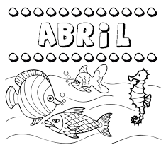 Jul 19, 2021 · también podrás descargar diseños etiquetas para el area de lenguaje e imprimir tus caratulas completamente gratis. Desenhos Do Nome Abril Para Imprimir E Colorir Com As Criancas