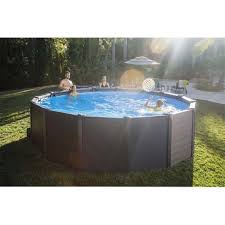 Piscine Tubulaire Ronde Intex Graphite 4 17 X 1 09 M Piscine Tubulaire Ronde