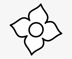 These petals are generally larger than the inner petals. Flower White Clip Art Four Petal Flower Outline Transparent Png 600x599 Free Download On Nicepng