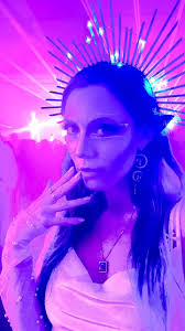 One of my favorites ever. What would you call this look?, Link to book me  for Halloween makeup is in my bio 👻, 📷 @thehrdept @marjanriazi , 🥼  @costumecloset.nyc , 🪄 @mehronmakeup @face_lace , ...