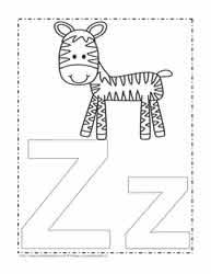 The coloring page is printable and kids can color it in the classroom or at home or color online. Alphabet Coloring Pages Worksheets