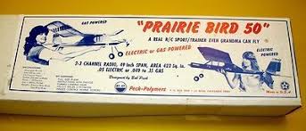 Vintage Prairie Bird 50 By Peck Polymers Radio Controlled Model Airplane Kit 468637964