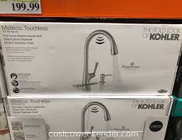 Large kitchen sinks, stainless steel kitchen faucets, discount kitchen faucets, home. Kohler Malleco Touchless Pull Down Kitchen Faucet Costco Weekender