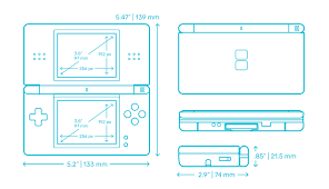 It retains all the qualities that made the ds so much fun, and the bright new. Nintendo Ds Lite Dimensions Drawings Dimensions Com