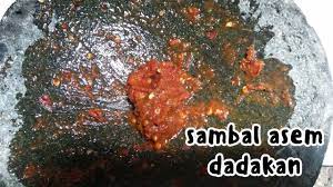 Resep sambal ayam geprek ( foto : Cara Membuat Sambal Asem Jawa Sambal Dadak Ala Sunda Youtube