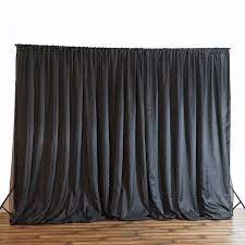 20ft X 8ft Black Chic Inspired Backdrop Curtain Fabric Backdrop Black Backdrops Backdrops