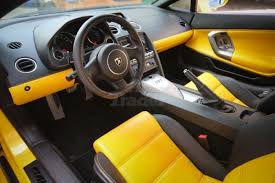 Lamborghini Gallardo Black And Yellow Interior Grey Handles Yellow Interior Renault Duster Carseat Cover