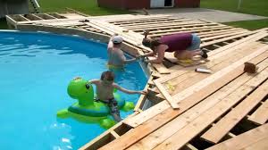 To download the file to your computer 27 Foot Round Above Ground Pool Deck Plans Youtube