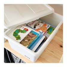 Sockerbit Box With Lid White 15x9 X6 Ikea Bins Ikea Storage Bins Storage Bins With Lids
