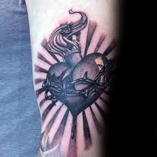 Top 99 Sacred Heart Tattoo Ideas 2020 Inspiration Guide Sacred Heart Tattoos Heart Tattoo Designs Heart Tattoo