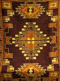 Vintage Ibena Relax Dolan Soft Plush Western Indian Design Reversible Blanket Reversible Blanket Soft Plush Indian Design