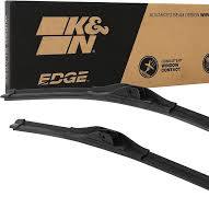 K&N EDGE Wiper Blades: All Weather Performance, Superior Windshield  Contact, Streak-Free Wipe Technology: 26" + 22" (Pack of 2)