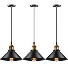 Shop the top 25 most popular 1 at the best prices! Licperron Industrial Pendant Light E26 E27 Base Vintage Hanging Pendant Lights Retro Pendant Light Fixture Home Kitchen Lighting 3 Pack Walmart Com Walmart Com