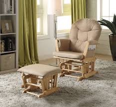 Shop for gliders & rocking chairs in nursery & decor. 59332 2 Pc Rehan Natural Oak Finish Wood And Taupe Microfiber Glider Chair And Ottoman