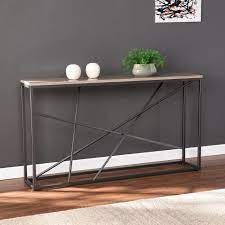 (console tables) tables made for fixing against a wall and having no legs at the back. 10 Slim Console Tables For Entryways Apartment Therapy