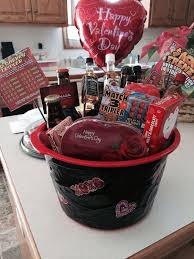 How to choose the best valentine gifts for her. A Man Gift Basket Idea Perfect For Valentine S Day Mix Of Lottery Ti Valentines Day Gifts For Him Boyfriends Valentine Gift Baskets Valentines Baskets For Him