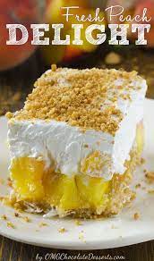 Fresh Peach Delight Recipe Peach Desserts Peach Recipe Desserts