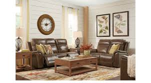 Breathe life into your living room with a little help from your. 3 577 00 Barcaccia Brown Leather 3 Pc Living Room With Power Plus Reclining Sofa Classic Transitional