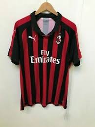 Ac milan black socks 2020/21. Ac Milan Puma Men S 18 19 Home Shirt Xl No Name Black Red New Ebay
