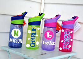 Custom Personalized Kids Contigo Water Bottle With Mermaid Dinosaur Cat Un Water Bottle Decals Vinyls Personalized Kids Cups Personalized Water Bottles Kids