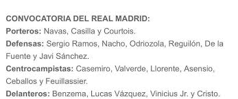 Lista E Lojtareve Te Ftuar Per Ndeshjen Real Madrid C F Offical Fan Page Albania Facebook