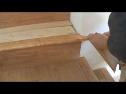 Experience ll flooring installation services. Installing Laminate On Stairs Stair Tread And Nosing Installation Youtube
