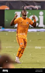 Houston, Texas, USA. 02nd Sep, 2020. Houston Dynamo forward Carlos Darwin  Quintero (23) celebrates his goal