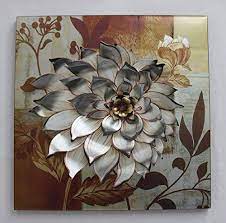 The Dahlia Flower Metal Wall Art Home Decor Http Www Amazon Com Dp B00lwtosew Ref Cm Sw R Pi Dp End1 Metal Wall Art Wall Sculpture Art Modern Wall Sculptures