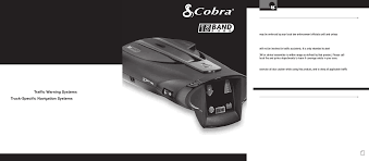 21 pages operating instructions manual for cobra 15 band xrs 9770 radar detector. Bedienungsanleitung Cobra Xrs 9965 27 Seiten
