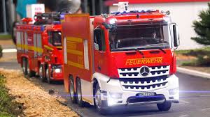 Rc Model Fire Trucks Rc Heavy Load Trucks Rc Dozer Rc Excavator Modellbau Messe Wien 2017 Youtube