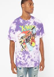 Black And Purple Tie Dye Shirt Purple Tie Dye X Men Graphic Tee In 2020 Mens Graphic Tee Diy Tie Dye Shirts Purple Tie Dye
