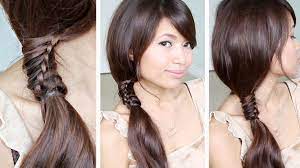 Chinese Staircase Stitch Ponytail Hairstyle For Medium Long Hair Tutorial Via Youtube Cute Ponytail Hairstyles Hair Styles Long Hair Styles