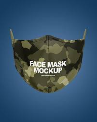 Download Face Mask Mockup In Apparel Mockups On Yellow Images Object Mockups